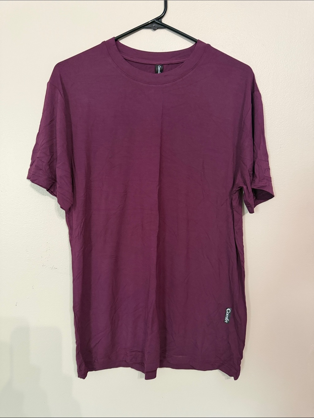 Comfrt cloud loungewear Crewneck T-Shirt in Deep Plum size small